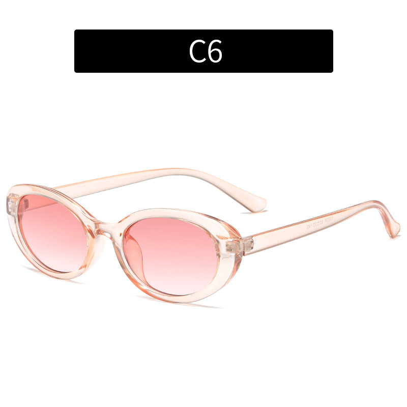Wholesale PC Small Oval Cat Eye Men's and Women's Sunglasses